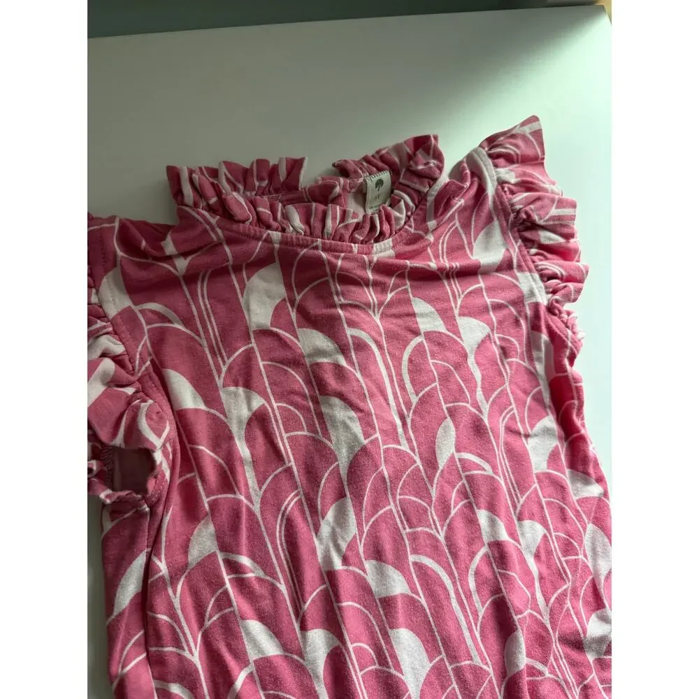 $30 Kate Quinn Organics Pink Sleeveless Girls Top - 6
